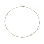 Diamond Bezel Station Necklace