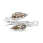 Two-stone Pear Diamond Ring
