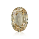 8.14 Karat Fancy Light Yellow Brown Oval Diamant VVS1 GIA