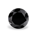 9.42 Carat Natural Black Round Diamond GIA