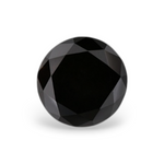 1.06 Carat Natural Black Round Diamond GIA