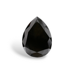 2.88 Carat Natural Black Pear Diamond GIA