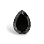 1.69 Carat Natural Black Pear Diamond GIA