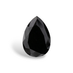 1.62 Carat Natural Black Pear Diamond GIA