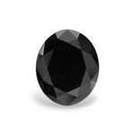 2.26 Carat Natural Black Oval Diamond GIA