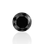4.08 Carat Black Round Diamond