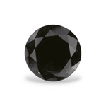 2.38 Carat Natural Black Round Diamond GIA