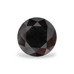 ماسة سوداء طبيعية مستديرة بوزن 0.61 قيراط، مع شهادة GIA