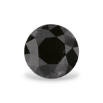 0.84 Carat Natural Black Round Diamond GIA