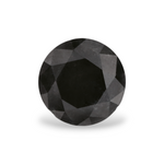 0.82 Carat Natural Black Round Diamond GIA