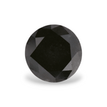 0.83 Carat Natural Black Round Diamond GIA
