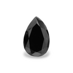 0.6 Carat Natural Black Pear Diamond GIA