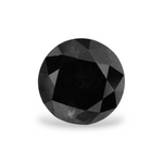 0.84 Carat Natural Black Round Diamond GIA