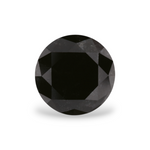 1.92 Carat Natural Black Round Diamond GIA