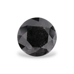 ماسة سوداء طبيعية مستديرة بوزن 1.53 قيراط، مع شهادة GIA