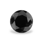 0.39 Carat Natural Black Round Diamond GIA