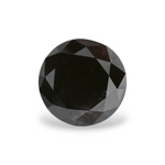 ماسة سوداء طبيعية مستديرة بوزن 1.35 قيراط، مع شهادة GIA