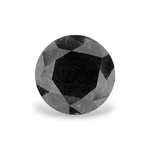 2.19 Carat Natural Black Round Diamond GIA