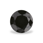 1.08 Carat Natural Black Round Diamond GIA