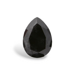 1.56 Carat Natural Black Pear Diamond GIA