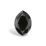 1.55 Carat Natural Black Marquise Diamond GIA
