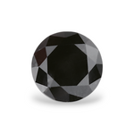 0.39 Carat Natural Black Round Diamond GIA