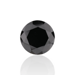 3.84 Carat Black Round Diamond