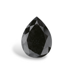 1.35 Carat Natural Black Pear Diamond GIA