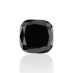 4.11 Carat Black Cushion Diamond