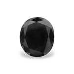 ماسة بيضاوية سوداء طبيعية وزنها 1.36 قيراط، مع شهادة GIA