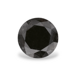 1.05 Carat Natural Black Round Diamond GIA