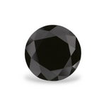 ماسة سوداء طبيعية مستديرة بوزن 1.65 قيراط، مع شهادة GIA