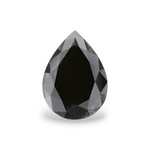 1.18 Carat Natural Black Pear Diamond GIA