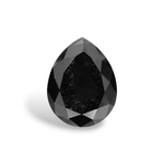 ماسة طبيعية سوداء على شكل كمثرى بوزن 2.86 قيراط، مع شهادة GIA