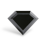 2.42 Carat Natural Black Shield Diamond GIA
