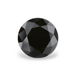 0.82 Carat Natural Black Round Diamond GIA