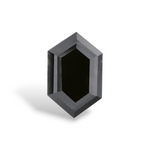 4.64 Carat Natural Black Hexagonal Diamond GIA