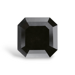 3.24 Carat Natural Black Sq emerald Diamond GIA