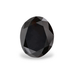 1.14 Carat Natural Black Oval Diamond GIA