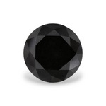 1.49 Carat Natural Black Round Diamond GIA
