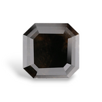 3.1 Carat Natural Black Sq emerald Diamond GIA