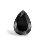 1.65 Carat Natural Black Pear Diamond GIA