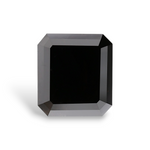 3.24 Carat Natural Black Sq emerald Diamond GIA