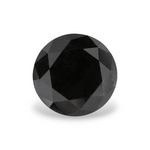 1.97 Carat Natural Black Round Diamond GIA