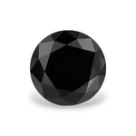 1.4 Carat Natural Black Round Diamond GIA
