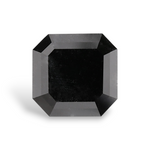 4.58 Carat Natural Black Sq emerald Diamond GIA