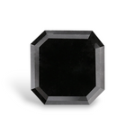 2.15 Carat Natural Black Sq emerald Diamond GIA