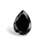 1.11 Carat Natural Black Pear Diamond GIA