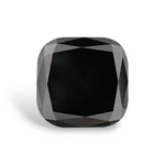 3.11 Carat Natural Black Cushion Diamond GIA