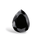 1.26 Carat Natural Black Pear Diamond GIA